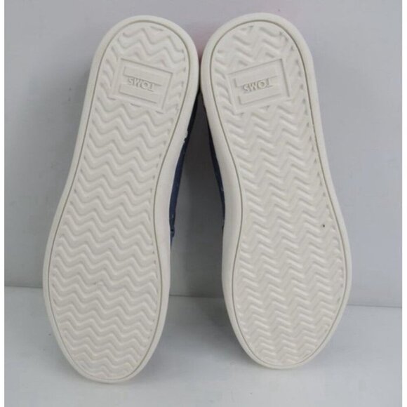 TOMS X Disney Snow White Blue Size 8 Women's Flats Slip On Canvas Shoes NEW - Picture 8 of 14